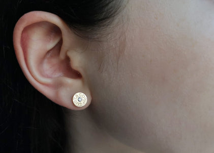 Tiffany & Co. 1837 Diamond Stud Circle Earrings - Bloomsbury Manor Ltd