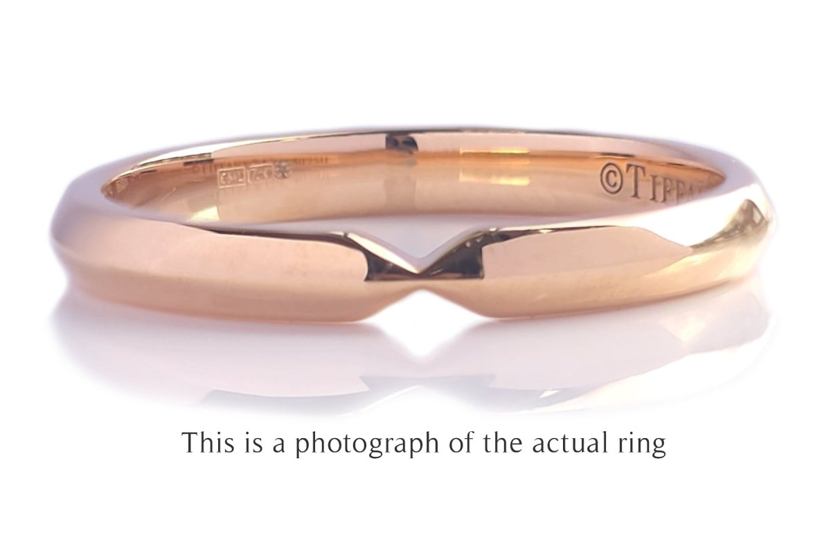 Tiffany & Co 18k Rose Gold Harmony Wedding Band - Bloomsbury Manor Ltd