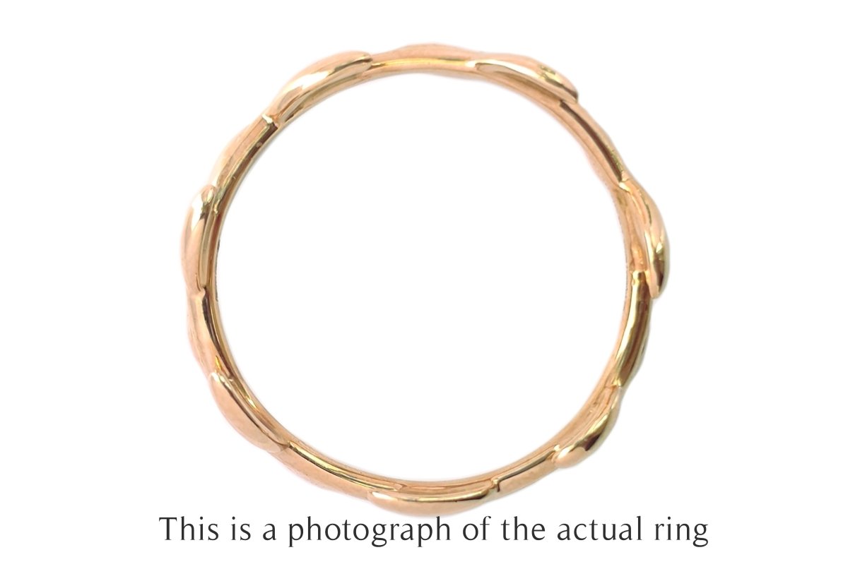 Tiffany & Co 18k Rose Gold Olive Leaf Ring - Bloomsbury Manor Ltd