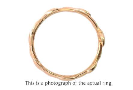 Tiffany & Co 18k Rose Gold Olive Leaf Ring - Bloomsbury Manor Ltd