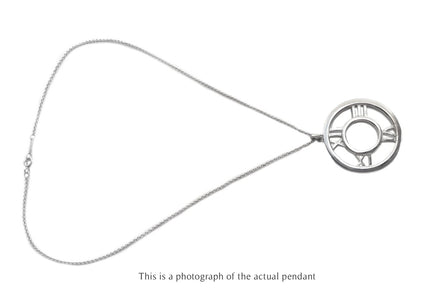 Tiffany & Co 18k White Gold Atlas Pendant - Bloomsbury Manor Ltd