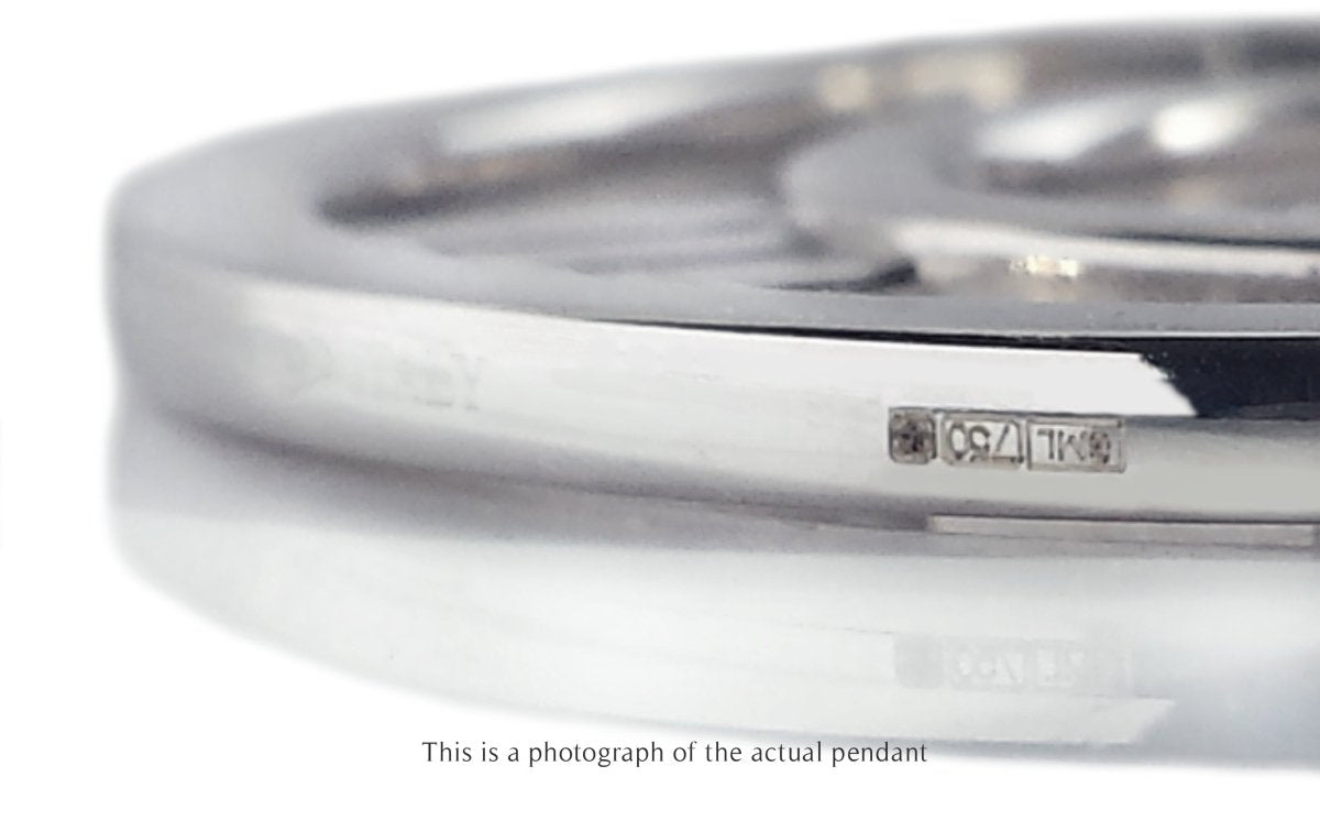 Tiffany & Co 18k White Gold Large Atlas Pendant - Bloomsbury Manor Ltd