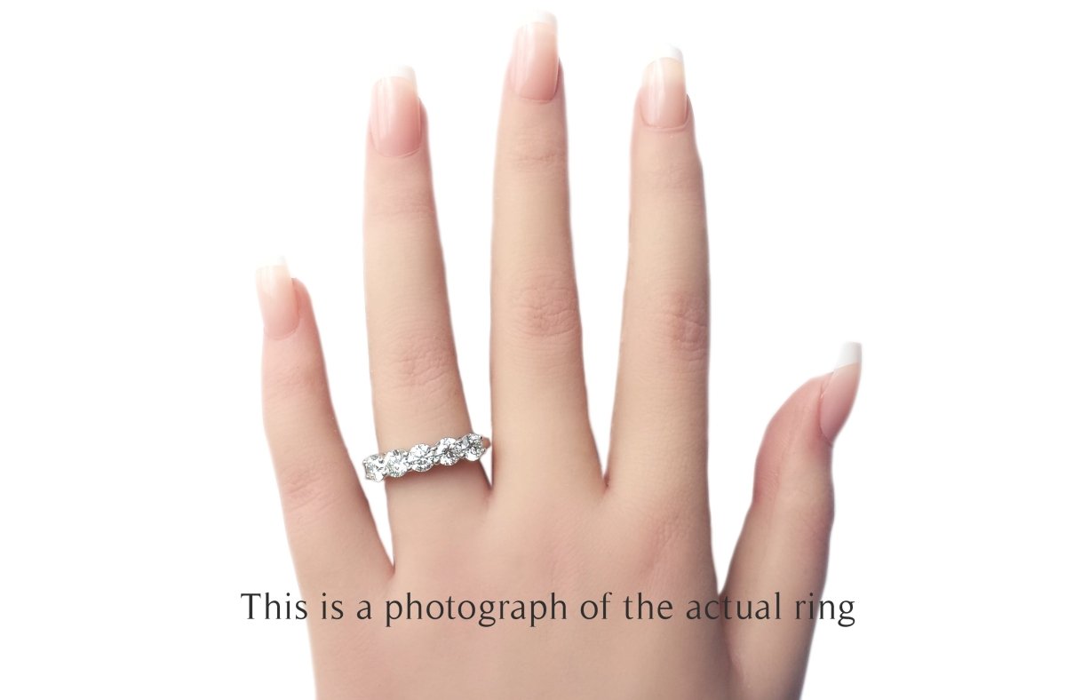 Tiffany & Co. 2.00tcw G/VVS2 Triple - X Forever Shared Setting Diamond Ring - Bloomsbury Manor Ltd