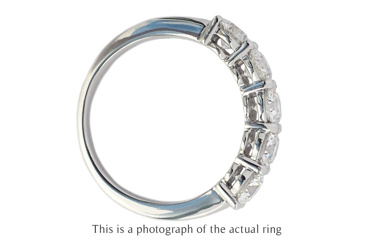 Tiffany & Co. 2.00tcw G/VVS2 Triple - X Forever Shared Setting Diamond Ring - Bloomsbury Manor Ltd
