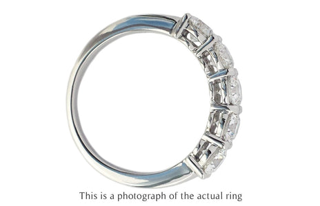 Tiffany & Co. 2.00tcw G/VVS2 Triple - X Forever Shared Setting Diamond Ring - Bloomsbury Manor Ltd
