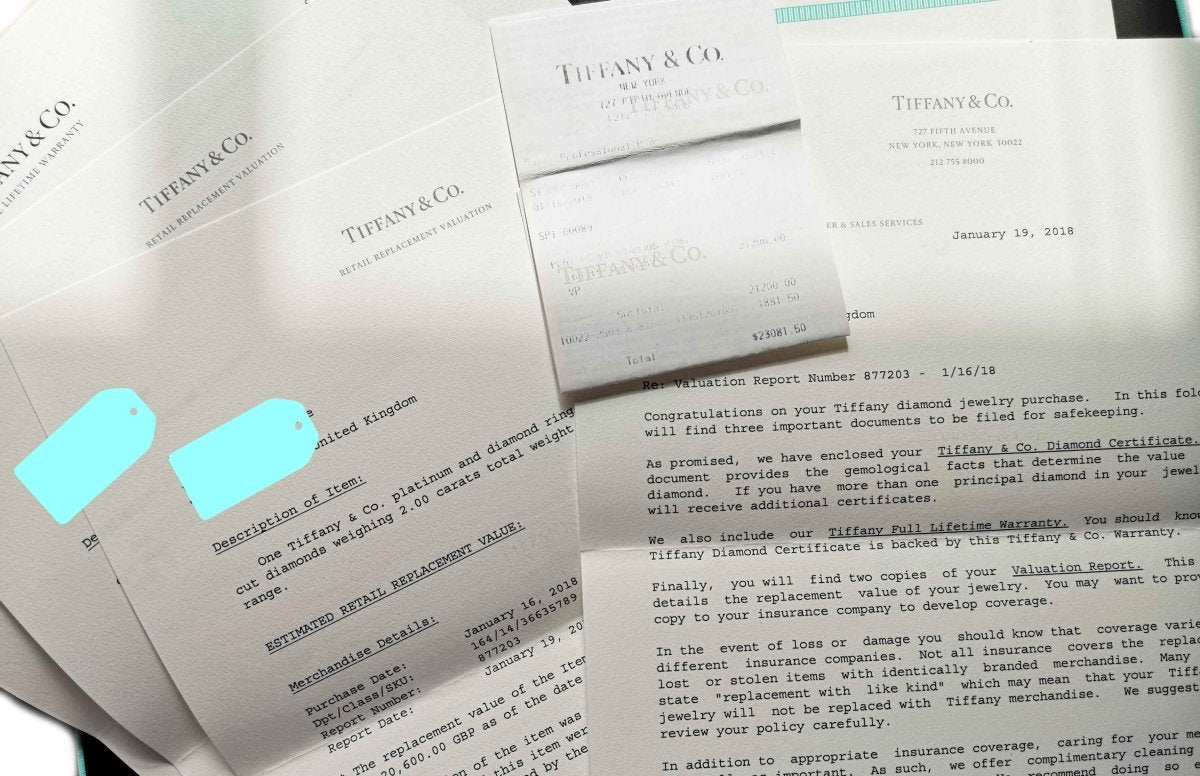 Tiffany & Co. 2.00tcw G/VVS2 Triple - X Forever Shared Setting Diamond Ring - Bloomsbury Manor Ltd