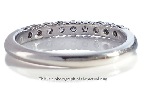 Tiffany & Co 2.2mm Forever Diamond Wedding Band Ring - Bloomsbury Manor Ltd