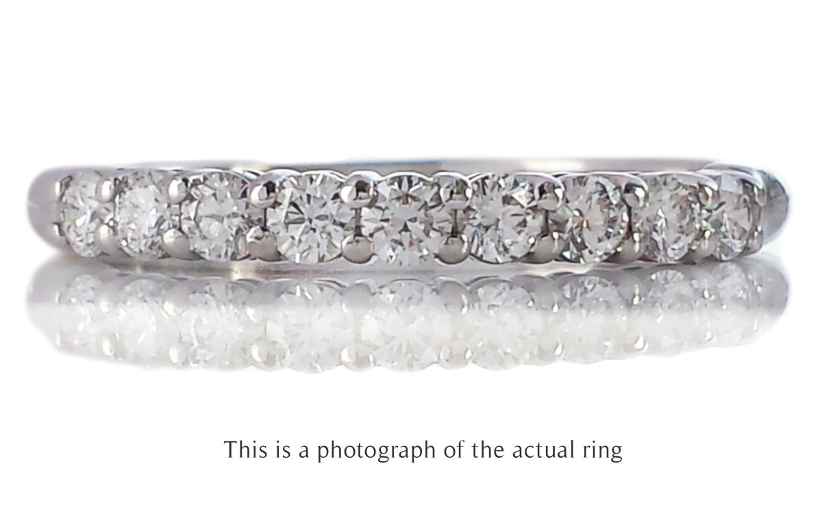 Tiffany & Co 2.2mm Forever Diamond Wedding Band Ring - Bloomsbury Manor Ltd