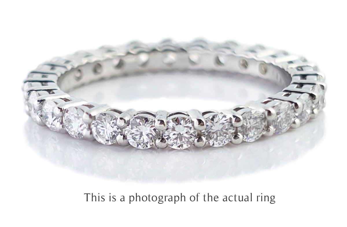 Tiffany & Co 2.2mm Full Circle Forever Diamond Wedding Band Ring - Bloomsbury Manor Ltd