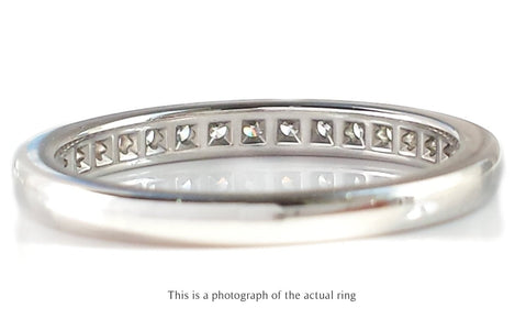 Tiffany & Co 2.5mm Channel Set Diamond Wedding Band Ring - Bloomsbury Manor Ltd