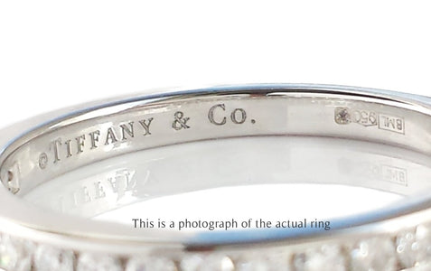 Tiffany & Co 2.5mm Channel Set Diamond Wedding Band Ring - Bloomsbury Manor Ltd