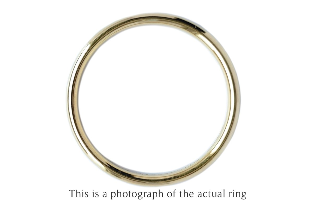 Tiffany & Co 2.5mm Forever 18k Gold Wedding Band Ring - Bloomsbury Manor Ltd