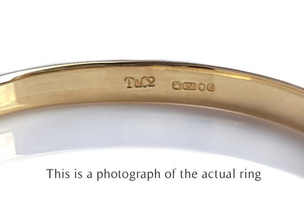 Tiffany & Co 2mm 18k Gold Knife Edge Wedding Band Ring - Bloomsbury Manor Ltd