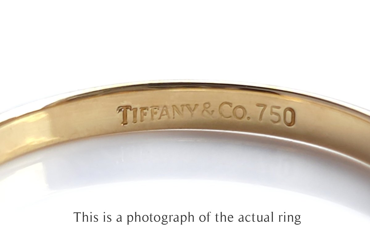 Tiffany & Co 2mm 18k Gold Knife Edge Wedding Band Ring - Bloomsbury Manor Ltd