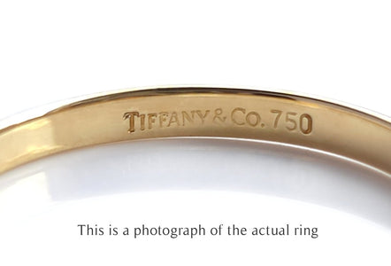 Tiffany & Co 2mm 18k Gold Knife Edge Wedding Band Ring - Bloomsbury Manor Ltd