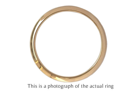 Tiffany & Co 2mm 18k Gold Knife Edge Wedding Band Ring - Bloomsbury Manor Ltd