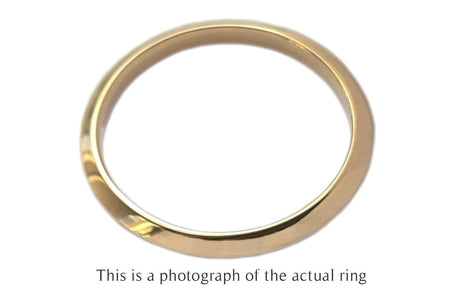 Tiffany & Co 2mm 18k Gold Knife Edge Wedding Band Ring - Bloomsbury Manor Ltd