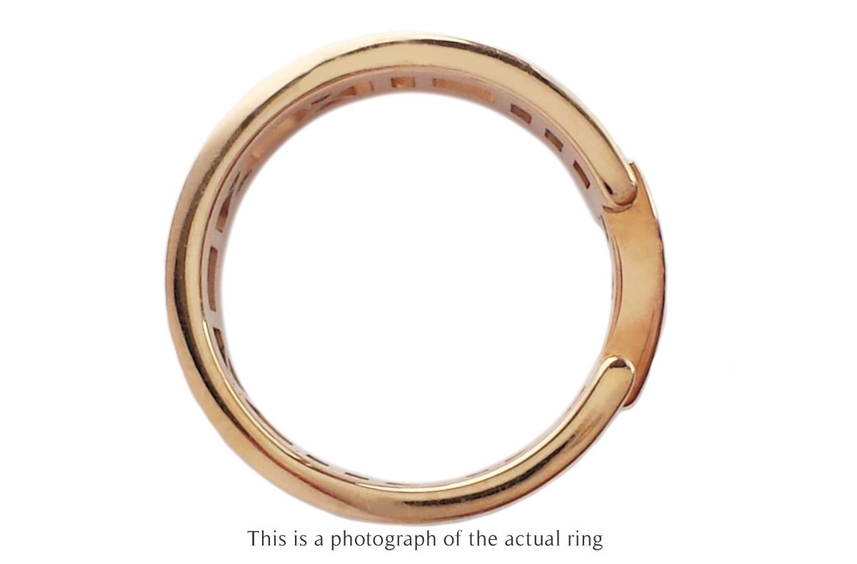 Tiffany & Co 3 Diamond 18k Rose Gold Atlas Ring - Bloomsbury Manor Ltd