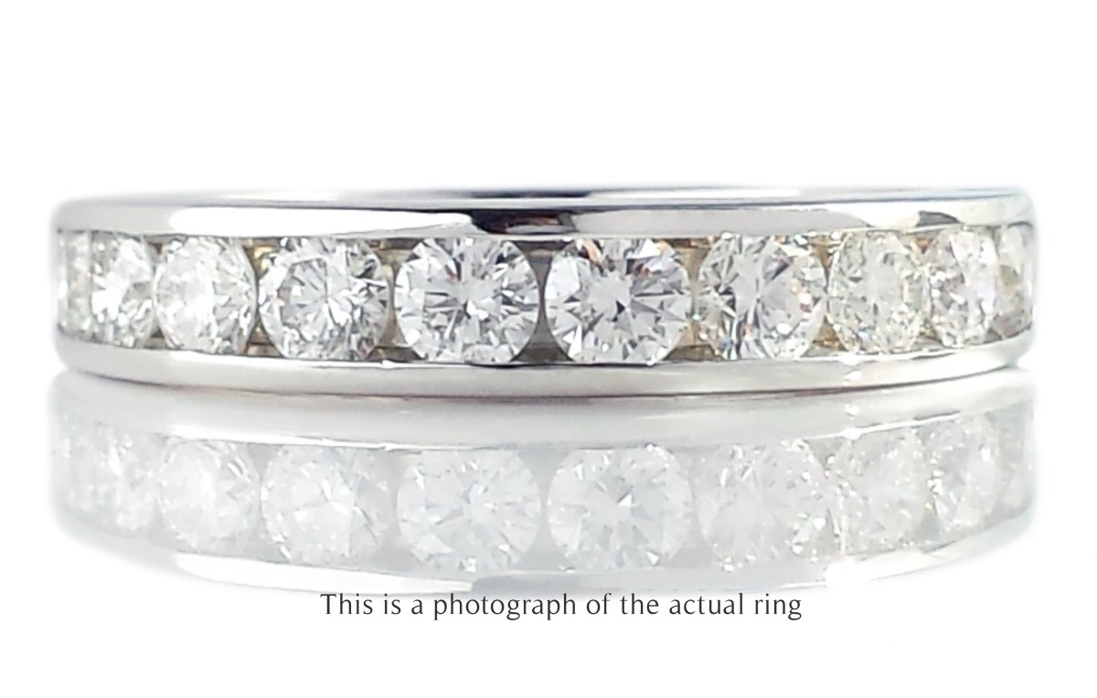 Tiffany & Co 3.9mm Diamond Channel Set Wedding Band - Bloomsbury Manor Ltd