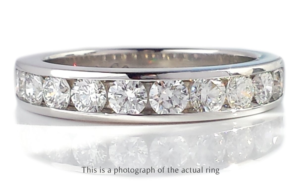 Tiffany & Co 3.9mm Diamond Channel Set Wedding Band - Bloomsbury Manor Ltd