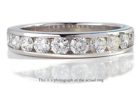 Tiffany & Co 3.9mm Diamond Channel Set Wedding Band - Bloomsbury Manor Ltd