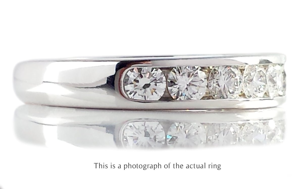 Tiffany & Co 3.9mm Diamond Channel Set Wedding Band - Bloomsbury Manor Ltd