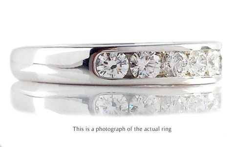 Tiffany & Co 3.9mm Diamond Channel Set Wedding Band - Bloomsbury Manor Ltd