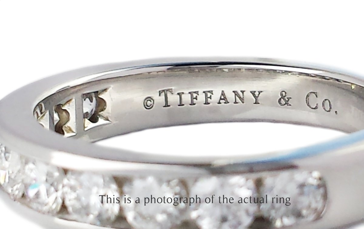 Tiffany & Co 3.9mm Diamond Channel Set Wedding Band - Bloomsbury Manor Ltd