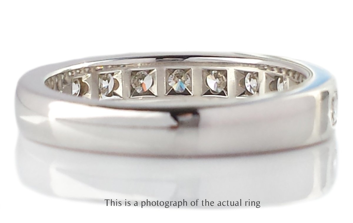 Tiffany & Co 3.9mm Diamond Channel Set Wedding Band - Bloomsbury Manor Ltd