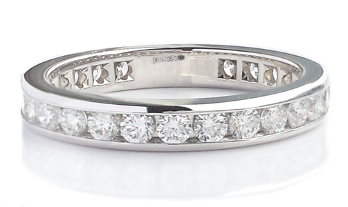 Tiffany & Co. 3mm 1.21ct Channel Set Diamond Wedding Band - Bloomsbury Manor Ltd
