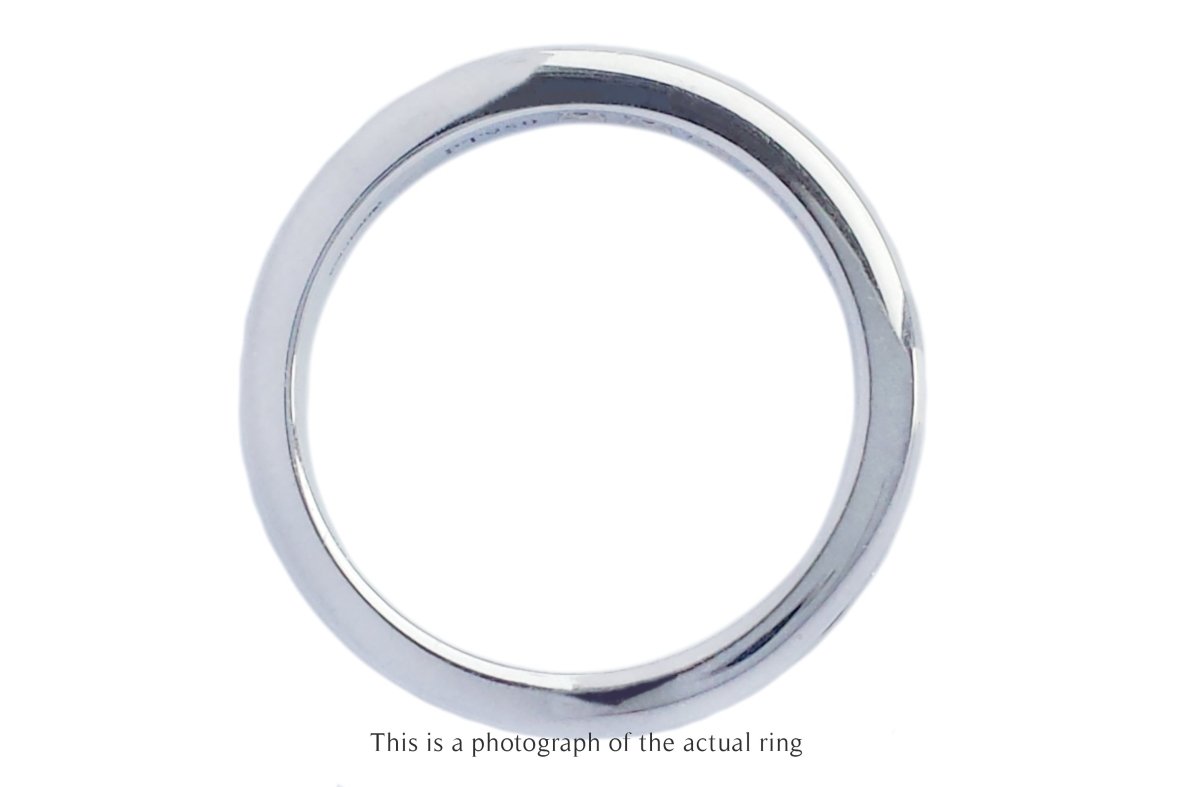 Tiffany & Co 3mm Channel Set Platinum Wedding Band - Bloomsbury Manor Ltd