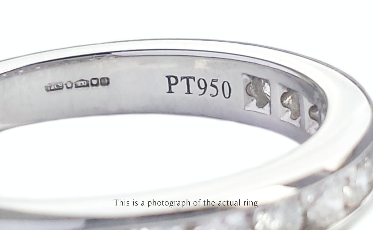 Tiffany & Co 3mm Channel Set Platinum Wedding Band - Bloomsbury Manor Ltd