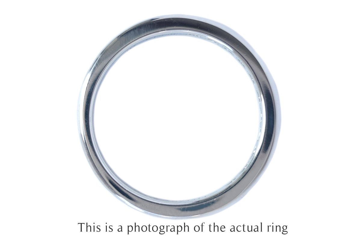 Tiffany & Co 3mm Channel Set Wedding Band Ring - Bloomsbury Manor Ltd