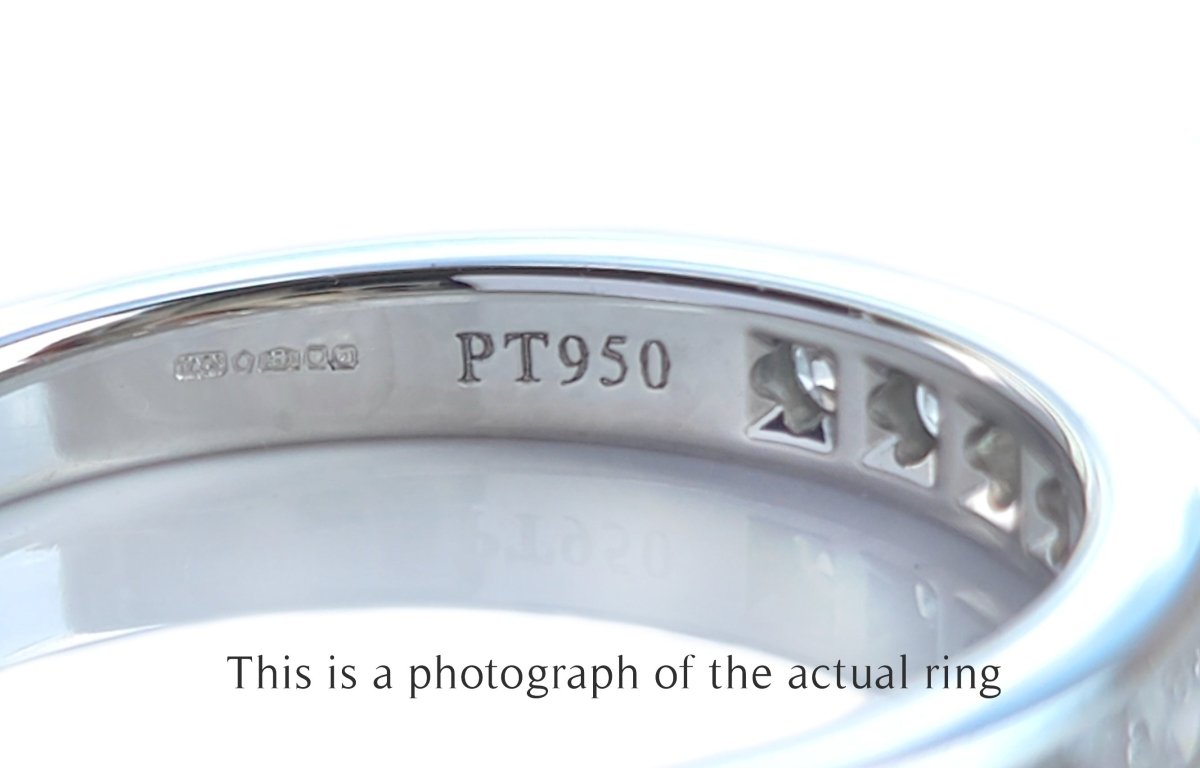 Tiffany & Co 3mm Channel Set Wedding Band Ring - Bloomsbury Manor Ltd