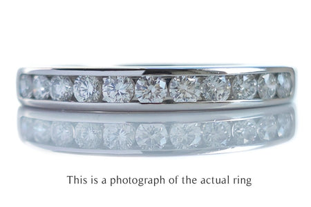 Tiffany & Co 3mm Channel Set Wedding Band Ring - Bloomsbury Manor Ltd