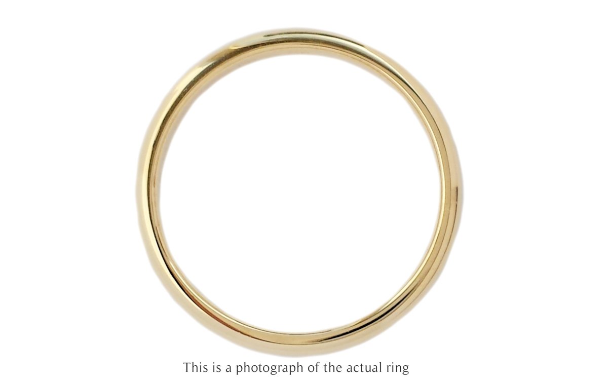 Tiffany & Co. 3mm Forever 18k Yellow Gold Wedding Band Ring - Bloomsbury Manor Ltd