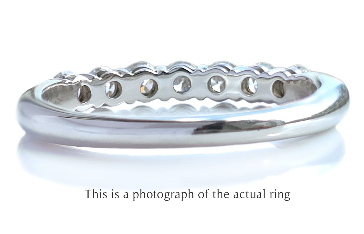 Tiffany & Co 3mm Forever Diamond Wedding Band Ring - Bloomsbury Manor Ltd
