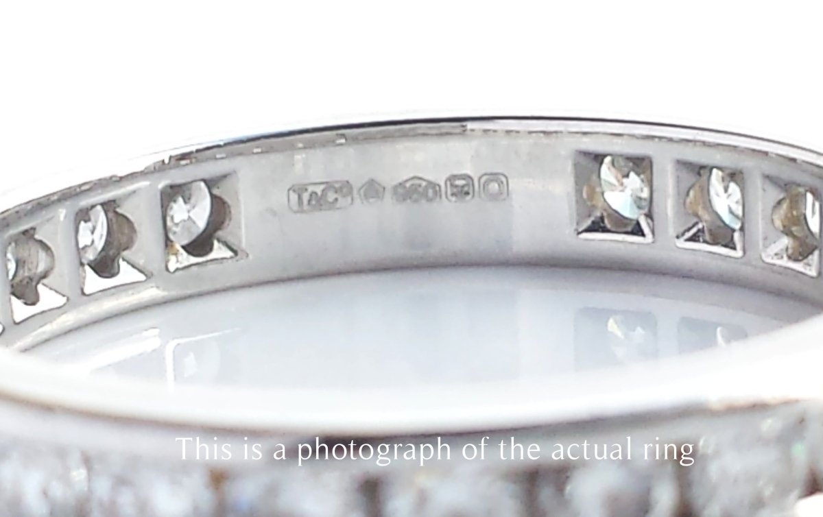 Tiffany & Co 3mm Full Circle Diamond Wedding Band - Bloomsbury Manor Ltd
