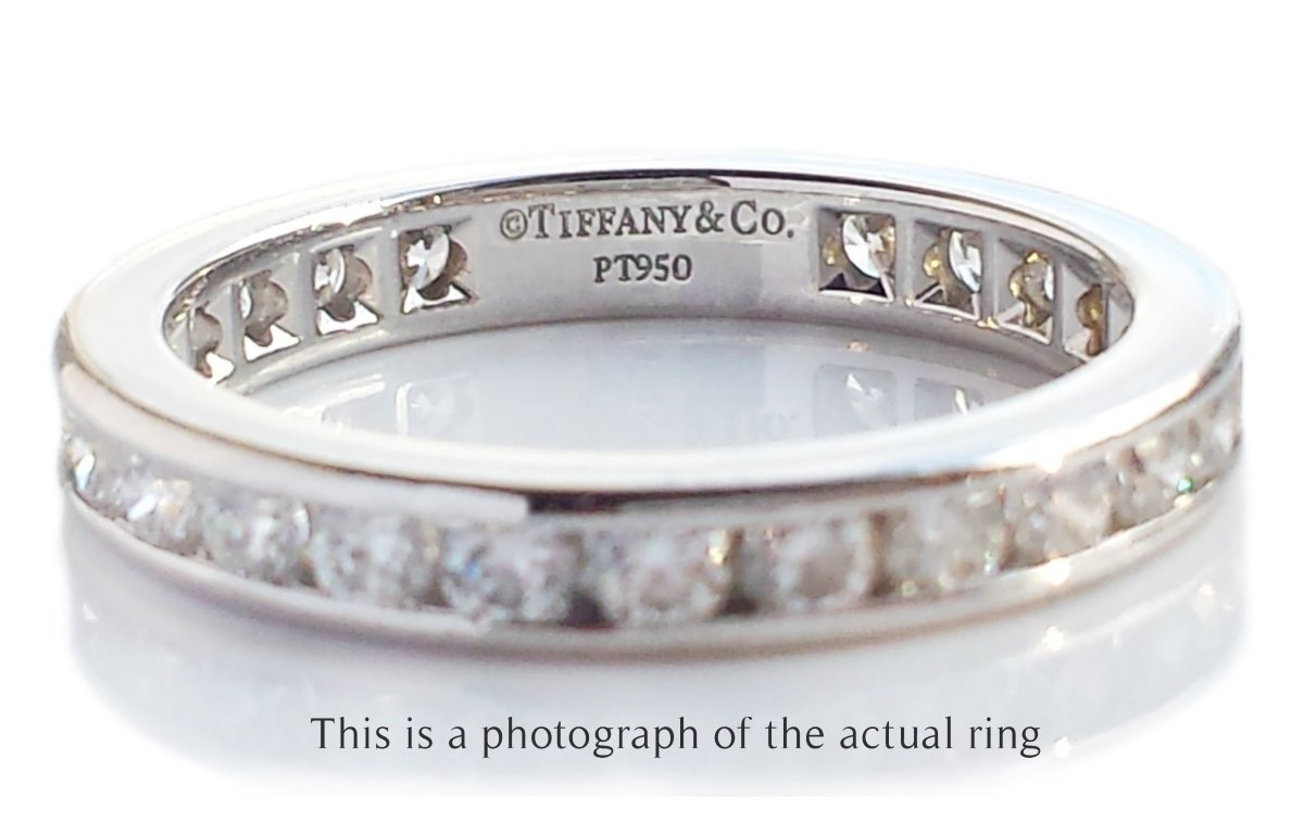 Tiffany & Co 3mm Full Circle Diamond Wedding Band - Bloomsbury Manor Ltd