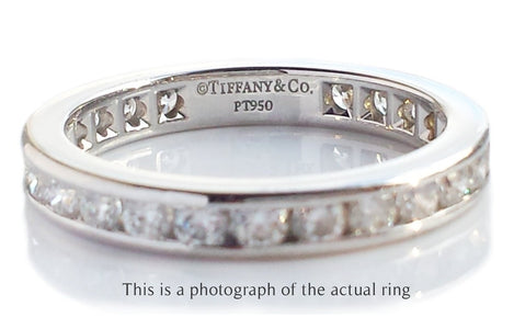 Tiffany & Co 3mm Full Circle Diamond Wedding Band - Bloomsbury Manor Ltd
