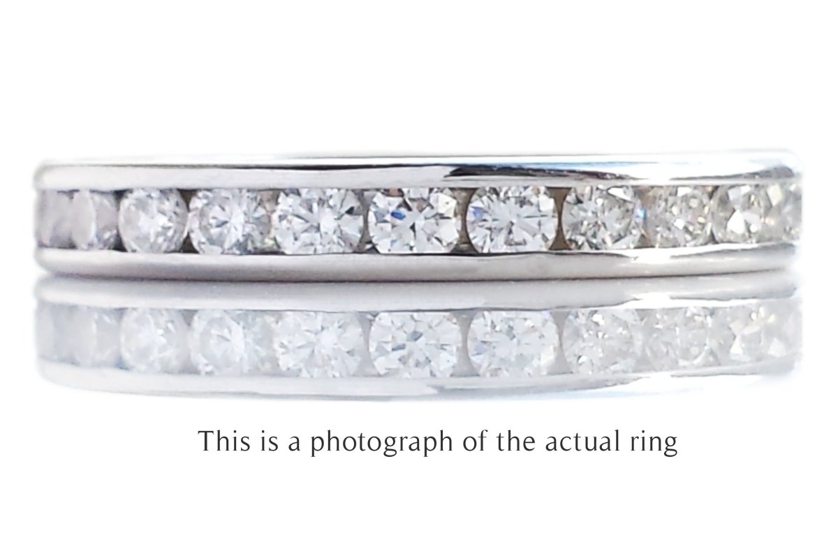 Tiffany & Co 3mm Full Circle Diamond Wedding Band - Bloomsbury Manor Ltd