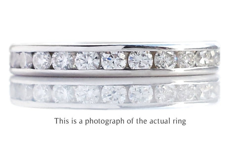 Tiffany & Co 3mm Full Circle Diamond Wedding Band - Bloomsbury Manor Ltd