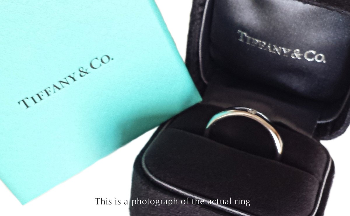 Tiffany & Co 4mm Mens Lucida Diamond Platinum Wedding Band - Bloomsbury Manor Ltd