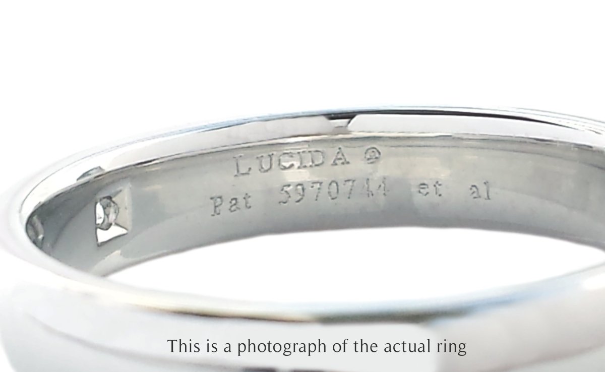 Tiffany & Co 4mm Mens Lucida Diamond Platinum Wedding Band - Bloomsbury Manor Ltd