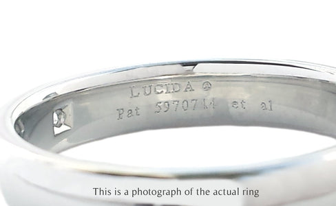 Tiffany & Co 4mm Mens Lucida Diamond Platinum Wedding Band - Bloomsbury Manor Ltd