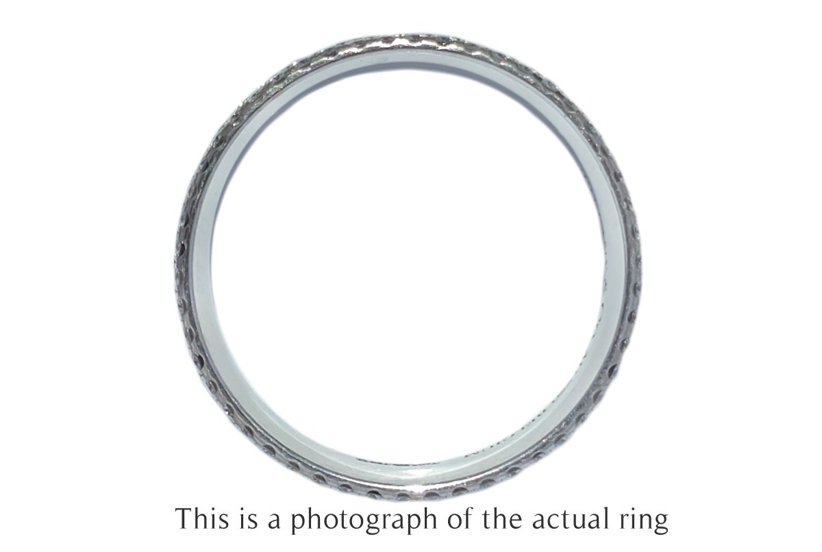 Tiffany & Co 5 Row Metro Diamond 18k White Gold Ring - Bloomsbury Manor Ltd