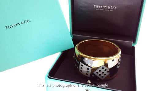Tiffany & Co Angela Cummings 90s Dominoes Bracelet MOP Black Jade - Bloomsbury Manor Ltd