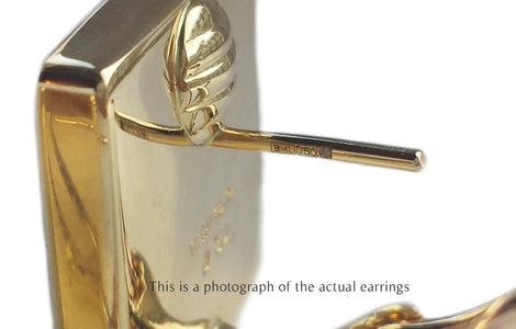 Tiffany & Co Angela Cummings Dice 18k Gold Earrings - Bloomsbury Manor Ltd