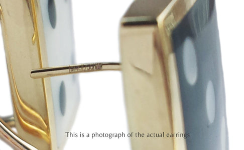 Tiffany & Co Angela Cummings Dice 18k Gold Earrings - Bloomsbury Manor Ltd