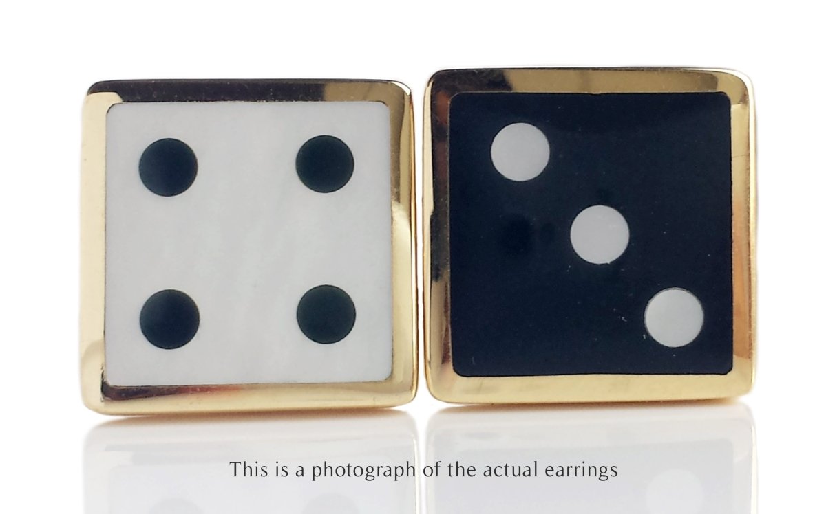 Tiffany & Co Angela Cummings Dice 18k Gold Earrings - Bloomsbury Manor Ltd